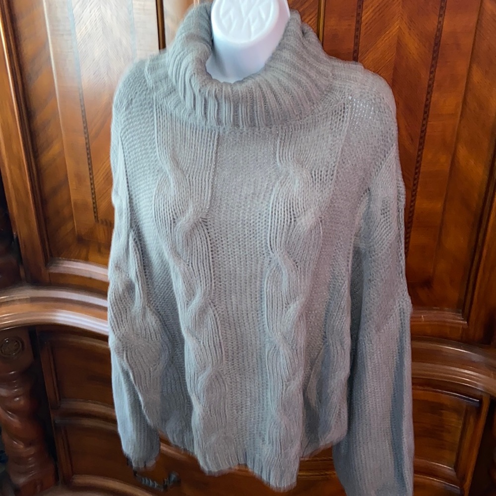 Cow neck sweater
